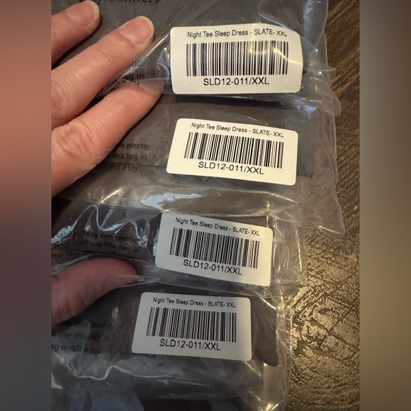 Recliner NYC NWT Slate Grey Night Tee Sleep Dress Pajama - Picture 6 of 8